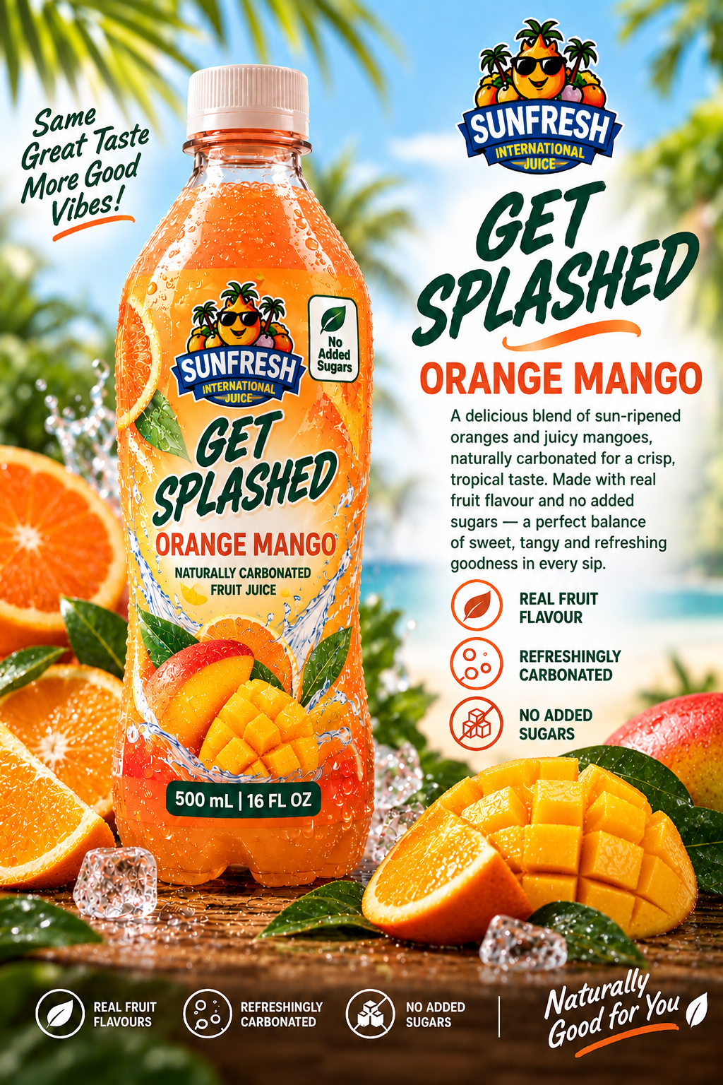 Sunfresh Orange Mango 16oz Bottle